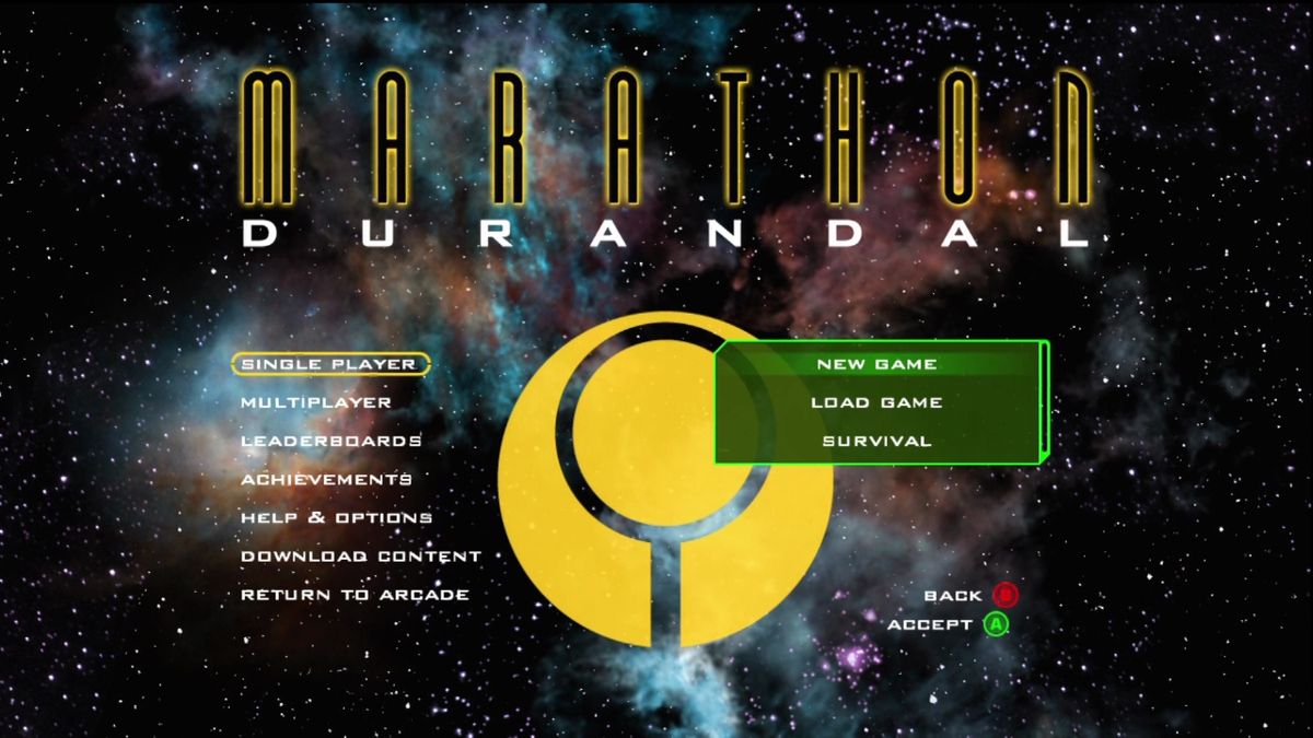 Marathon 2: Durandal (Xbox 360) screenshot: Title screen