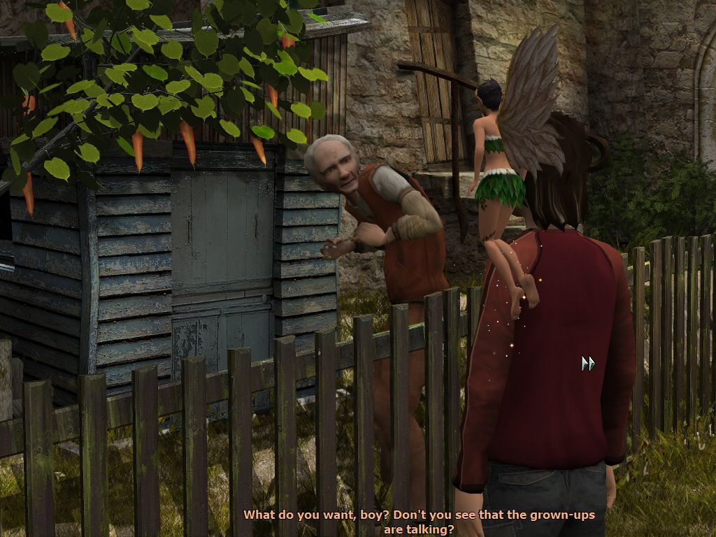 Everlight: Of Magic & Power (Windows) screenshot: Jeronimo, a crotchety old man