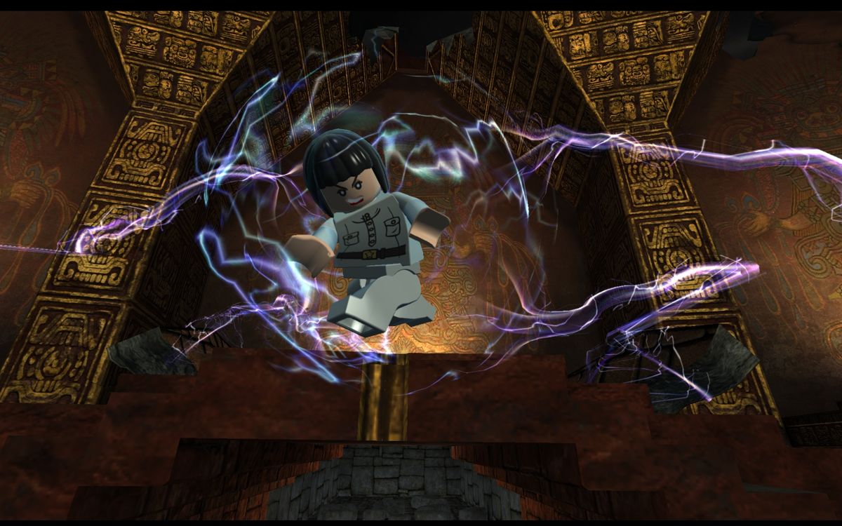 LEGO Indiana Jones 2: The Adventure Continues (Windows) screenshot: As always the bad girl gets all the power in the end.