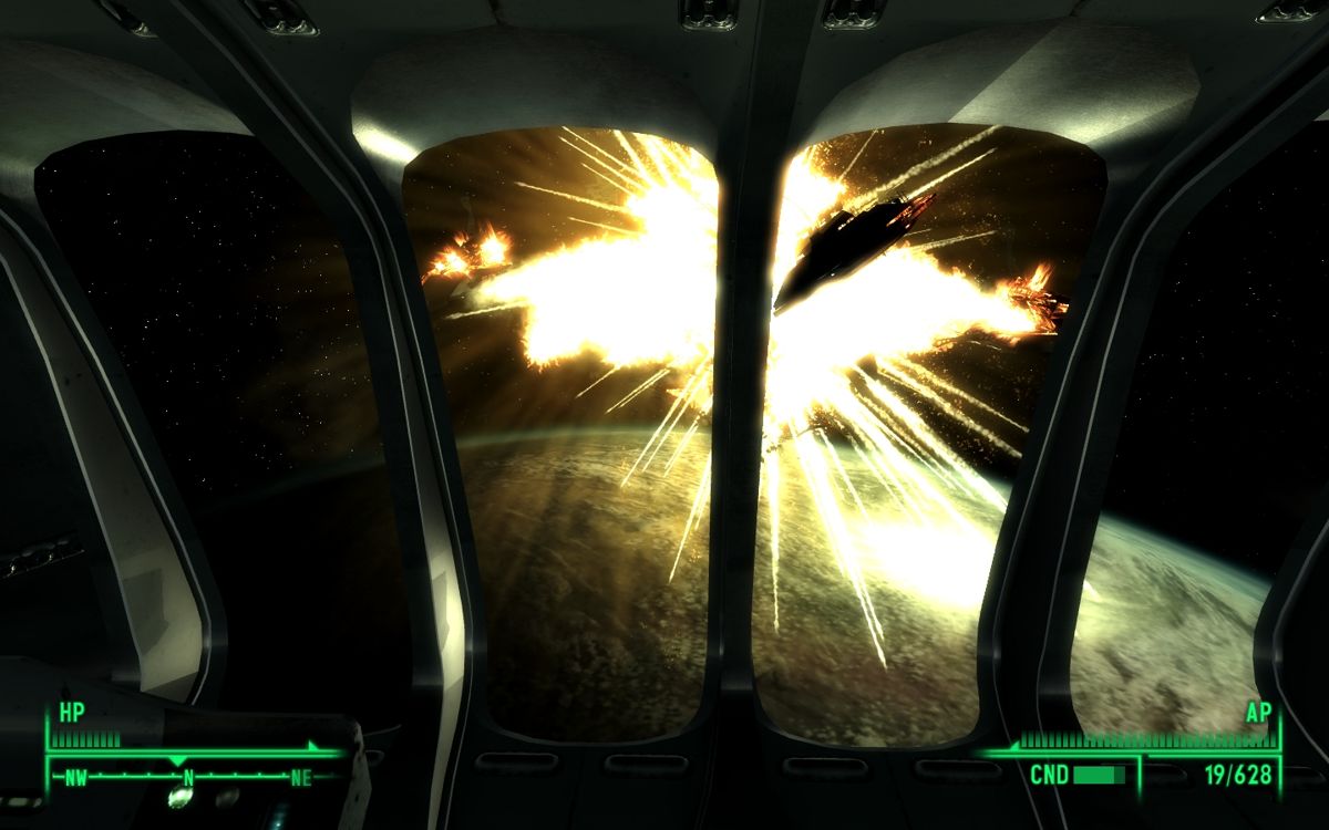 Fallout 3: Mothership Zeta (Windows) screenshot: Defeated the second ship.