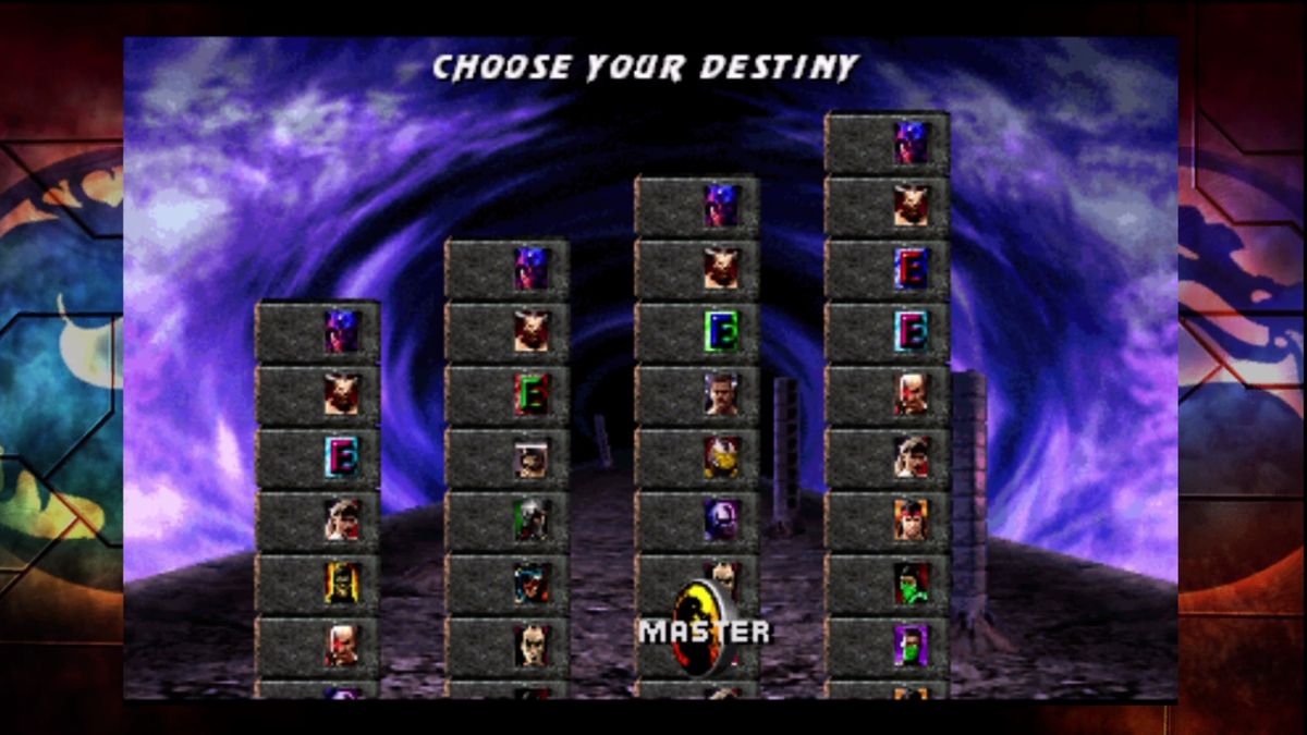Ultimate Mortal Kombat 3 (Xbox 360) screenshot: Choose your difficulty... I mean "destiny."