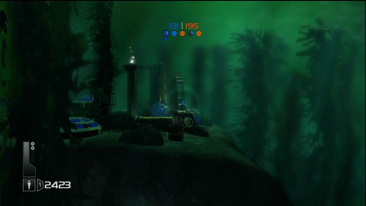 Undertow (Xbox 360) screenshot: Capturing a control point.
