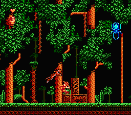 Stanley: The Search for Dr. Livingston (NES) screenshot: Attacking cheetah