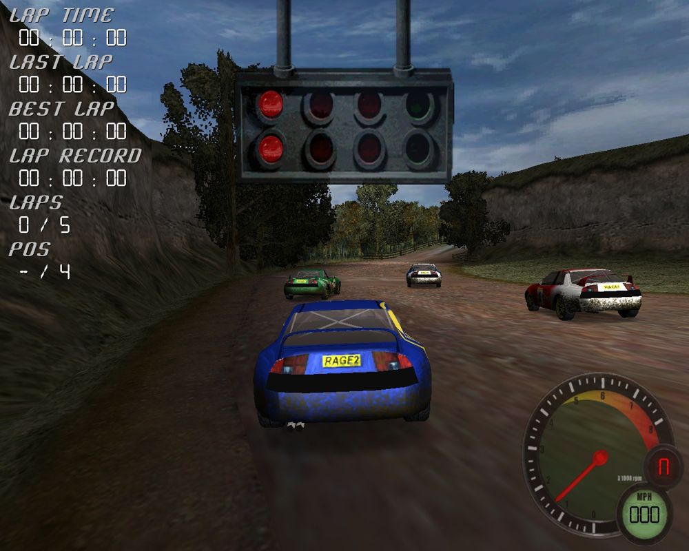 Rage Rally (Windows) screenshot: Ready to race?