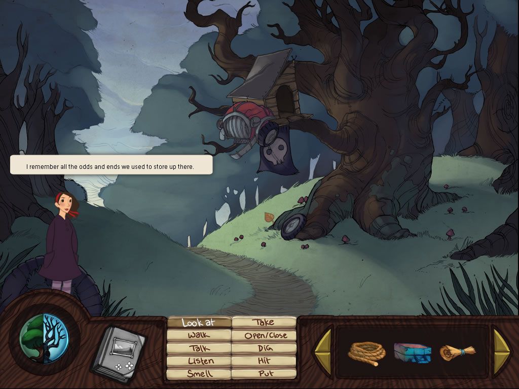Rosemary (Windows) screenshot: At the tree house