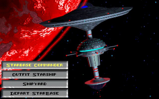 Star Control II (DOS) screenshot: The human starbase
