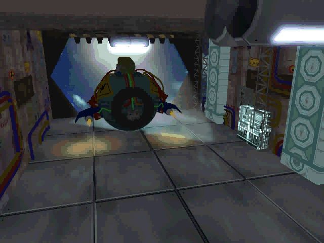 JumpStart Adventures: 6th Grade - Mission: Earthquest (Windows) screenshot: Cut scene heading out on mission