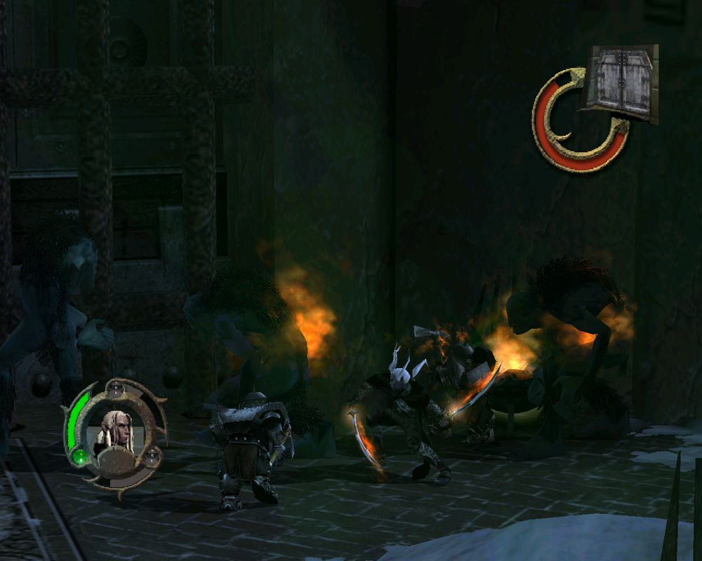 Forgotten Realms: Demon Stone (Windows) screenshot: ...is fighting as him!