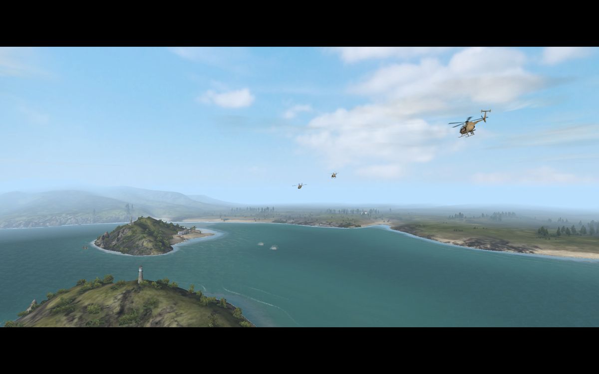 ArmA: Queen's Gambit (Windows) screenshot: In-game intro to Royal Flush campaign