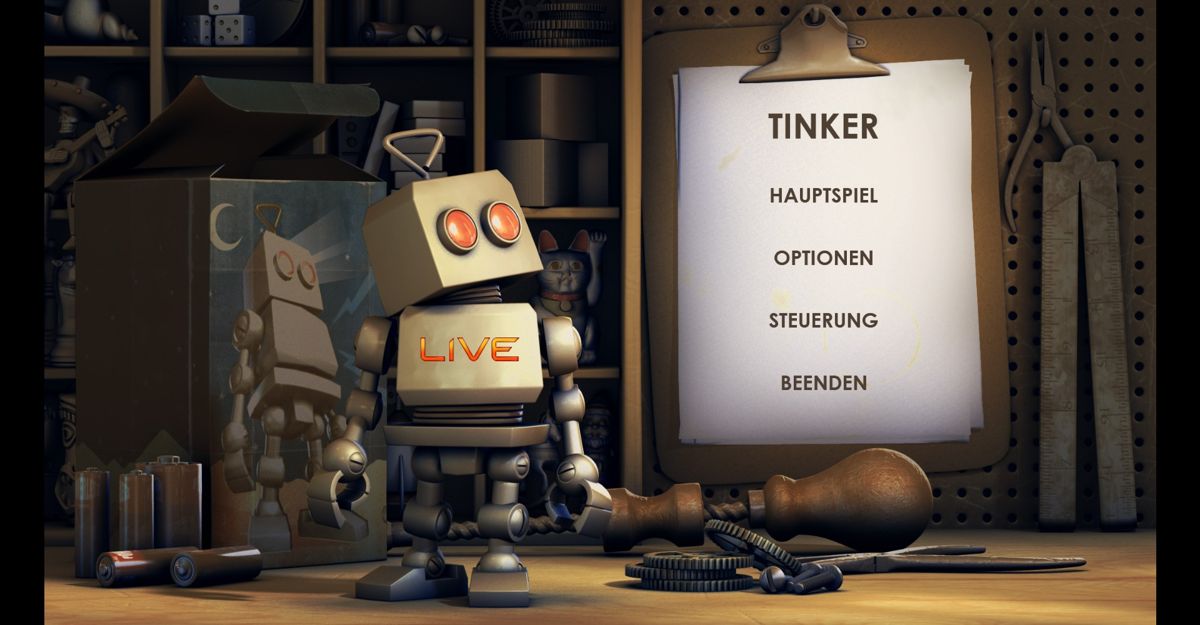 Tinker (Windows) screenshot: Main Menu