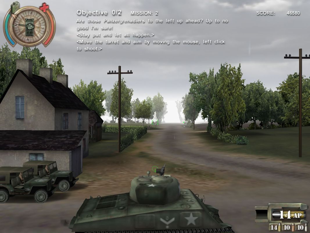 Panzer Killer! (Windows) screenshot: The first real mission! (demo version)