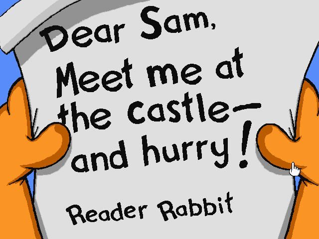 Reader Rabbit's 2nd Grade (Windows) screenshot: Story cut scene building primary goal