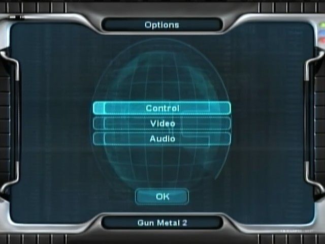 Gun Metal (Xbox) screenshot: Options menu