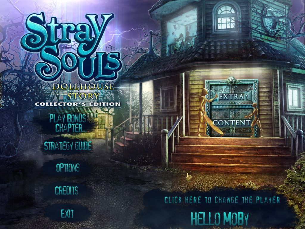 Stray Souls: Dollhouse Story (Collectors Edition) (Windows) screenshot: When the main game has been completed the figures saw through the lock on the door allowing access to the bonus content.