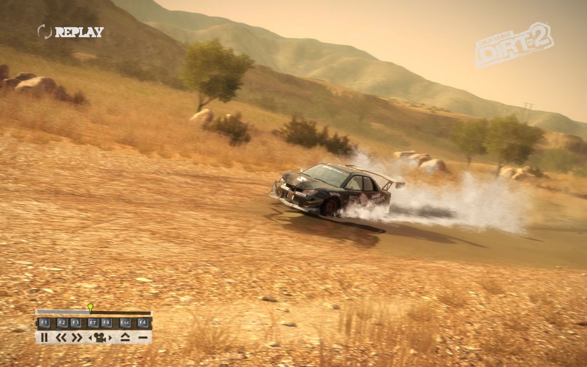 DiRT 2 (Windows) screenshot: I'm heavily damaged already - luckily I'm a noob and have car-damage turned off.