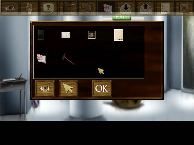 The Marionette (Windows) screenshot: The inventory screen
