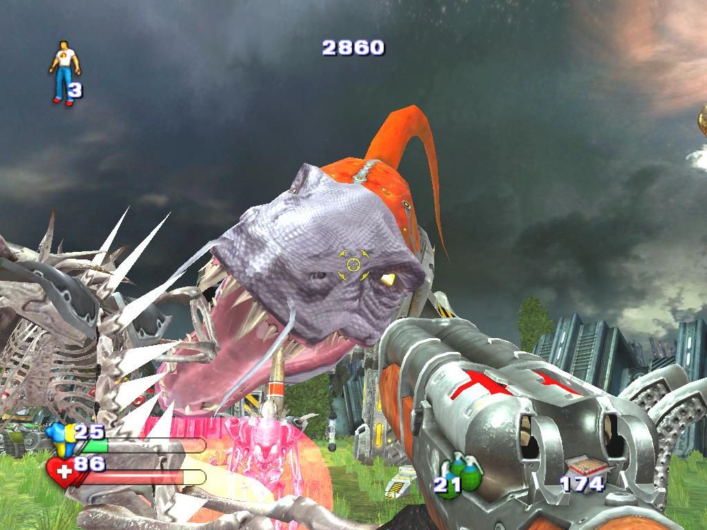 Serious Sam II (Windows) screenshot: That would make a nice pet.