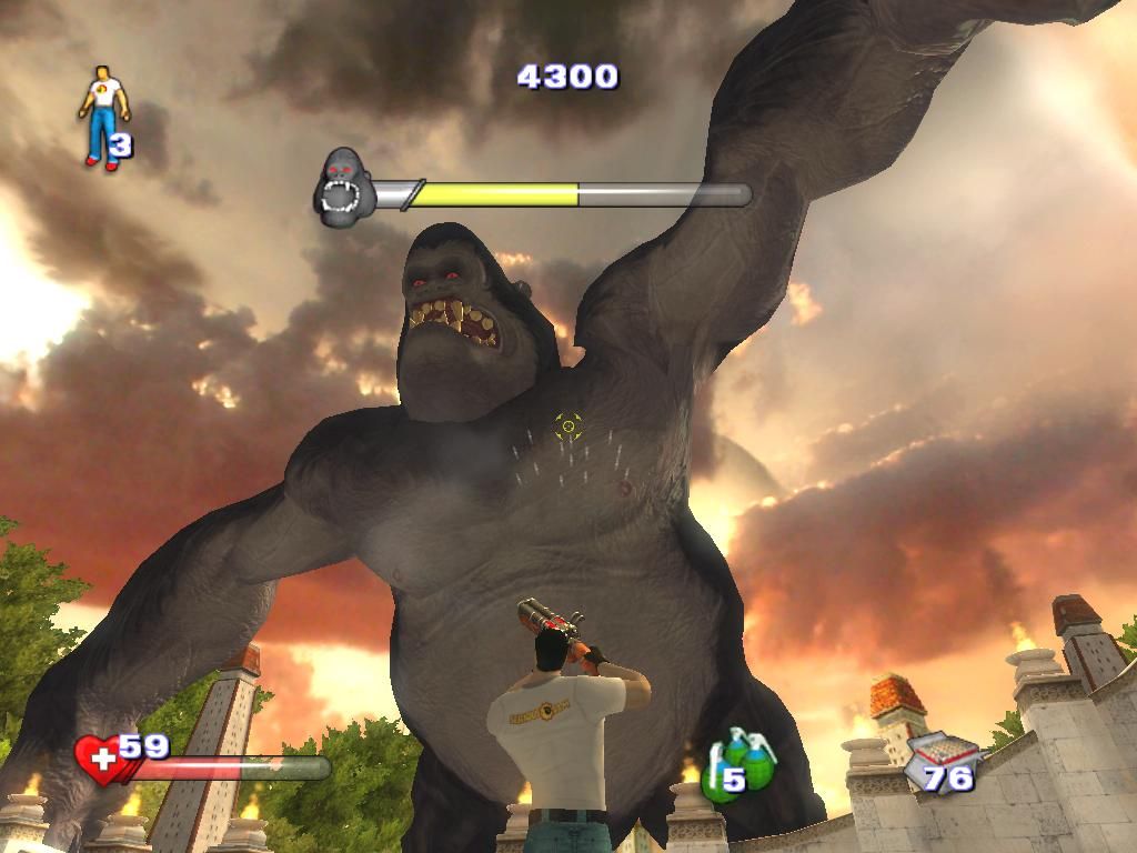 Serious Sam II (Windows) screenshot: Wanna have a banana?
