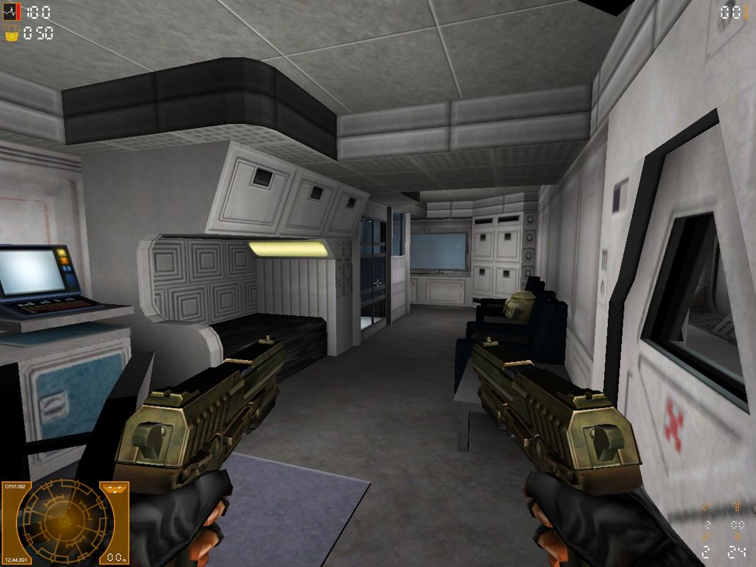 Aliens Versus Predator 2: Primal Hunt (Windows) screenshot: Made it back home to Dunya's quarters.