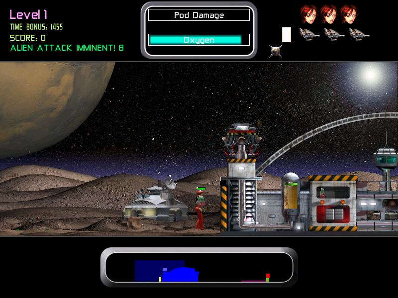 Jogos de Terror (Windows) screenshot: Alien Horde - Behind the base