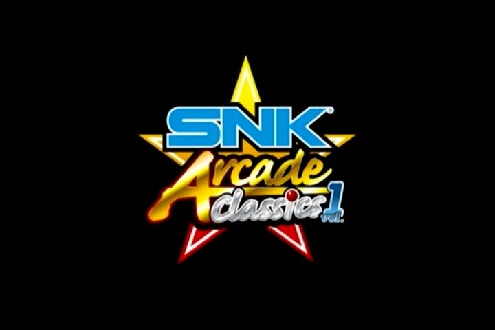 SNK Arcade Classics Vol. 1 (PlayStation 2) screenshot: Title screen.
