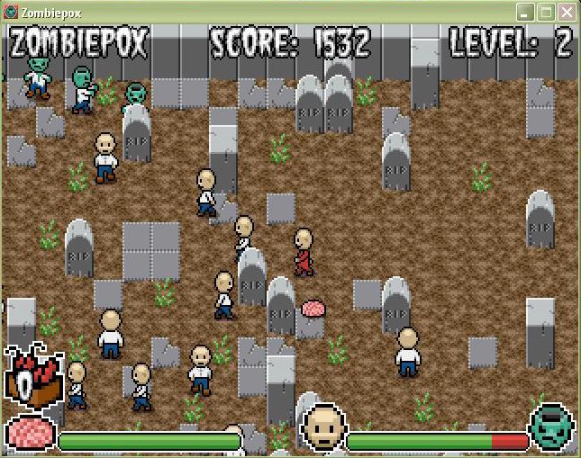 Jogos de Terror (Windows) screenshot: ZombiePox - Start level 2