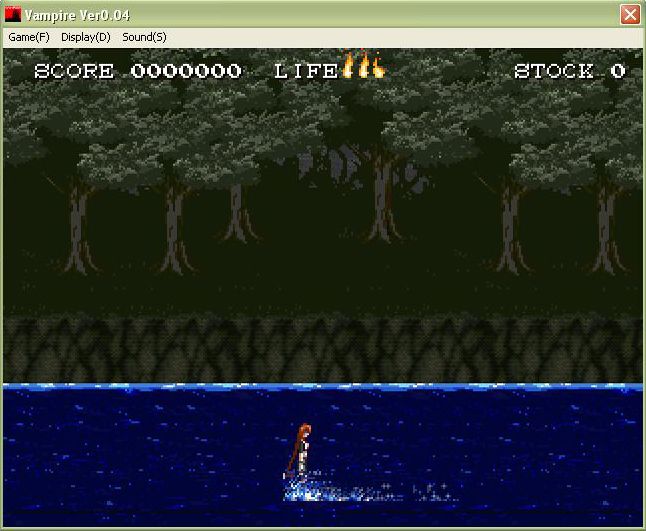 Jogos de Terror (Windows) screenshot: Vampire - Walking in the river