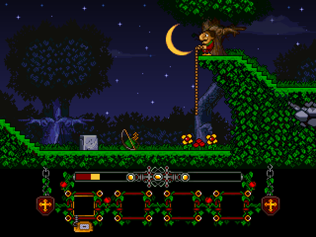Sir Fred: El Remake (Windows) screenshot: Attaching the rope.