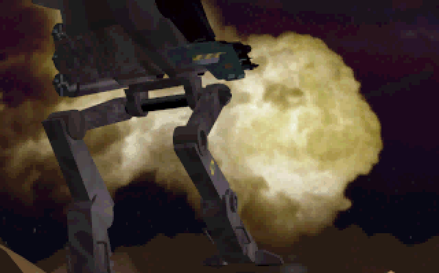 Metalizer (DOS) screenshot: Destroying our opponent