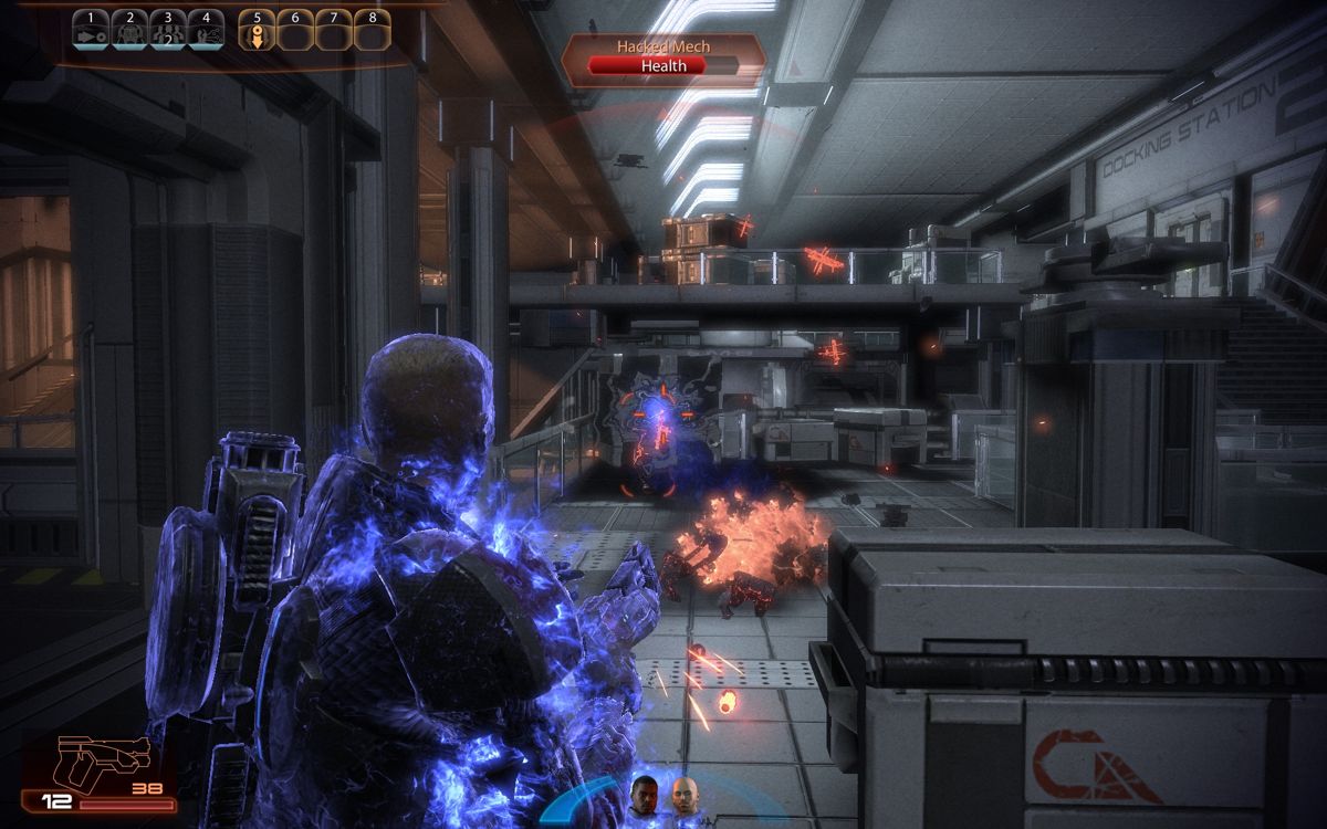 Mass Effect 2 (Windows) screenshot: Biotic powers are still the most visually impressive weapons in the game.