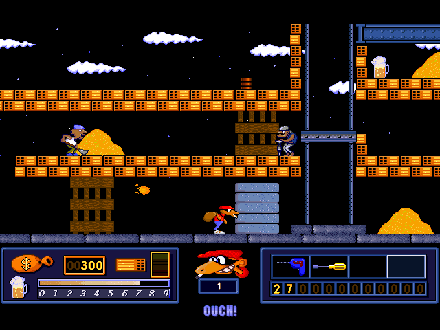 Goody: The Remake (Windows) screenshot: Construction workers