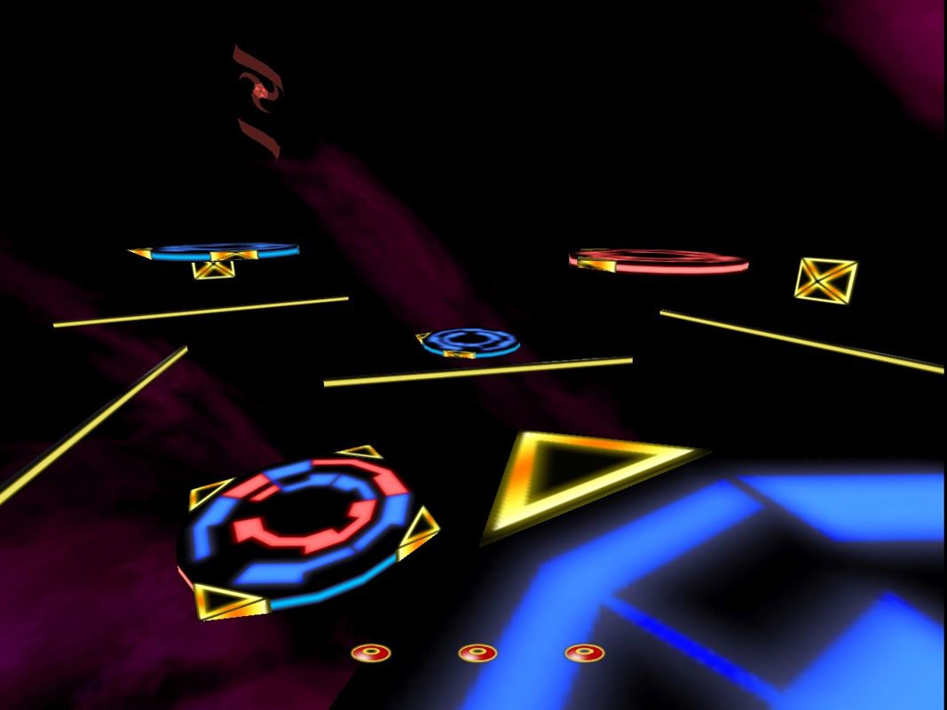 Ricochet (Windows) screenshot: Deathmatch 1 map from player's point of view