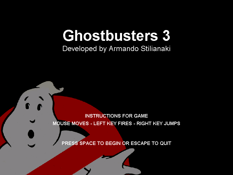 Jogos de Terror (Windows) screenshot: Ghostbusters