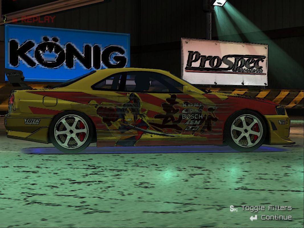 SRS: Street Racing Syndicate (Windows) screenshot: ...like this one.