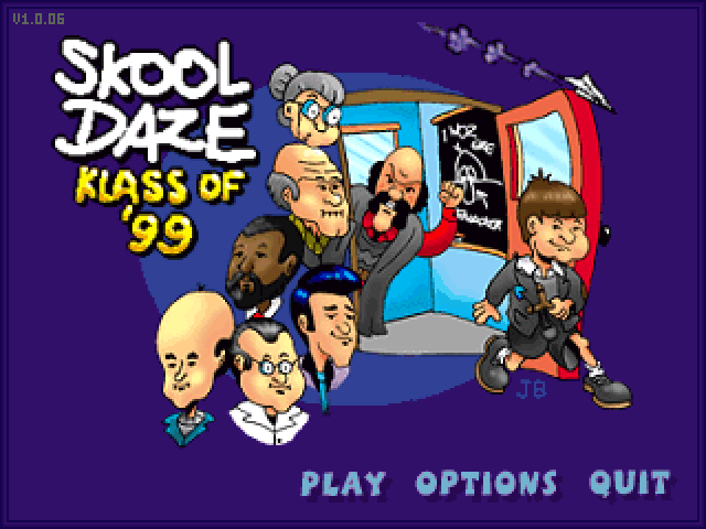 Klass of '99 (Windows) screenshot: Main menu