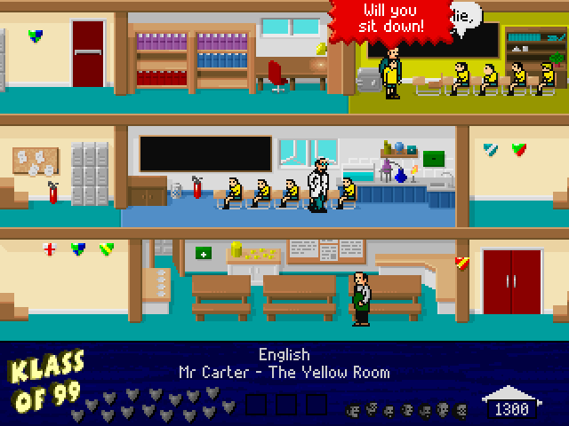 Klass of '99 (Windows) screenshot: English class