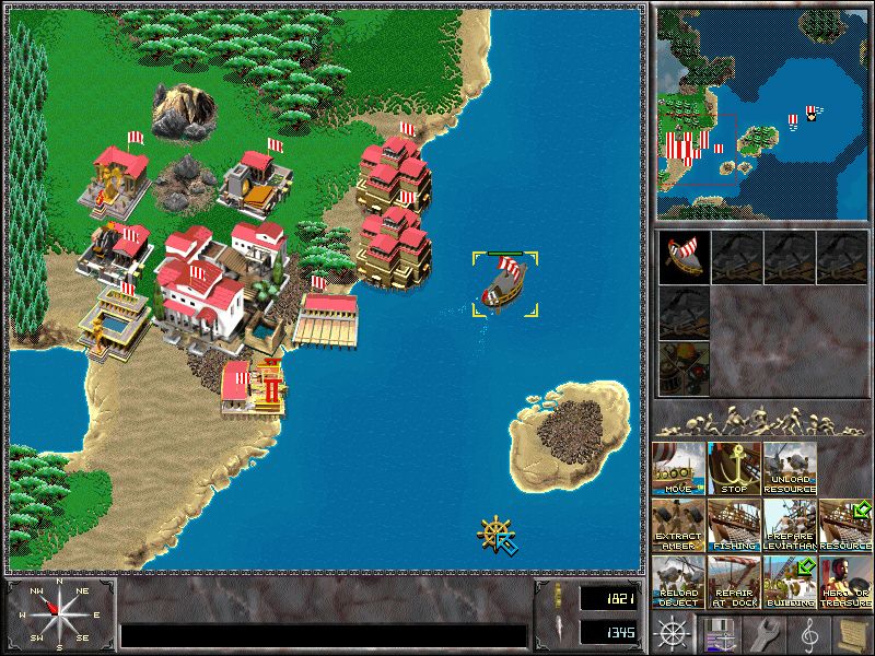 Ancient Conquest: Quest for the Golden Fleece (Windows) screenshot: Almost fully developed settlement