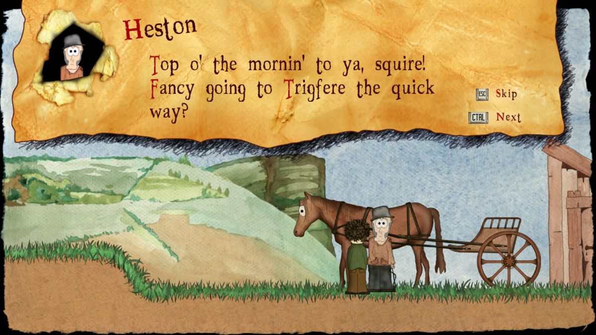 Clover (Windows) screenshot: First, get the horse moving