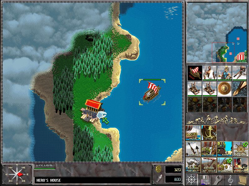 Ancient Conquest: Quest for the Golden Fleece (Windows) screenshot: You can recruit heroes for your army by completing tasks