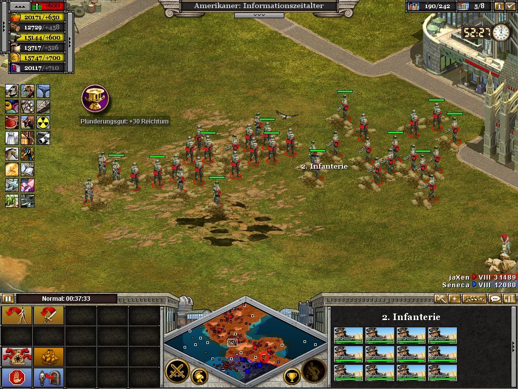 Rise of Nations: Thrones & Patriots (Windows) screenshot: Also available in a more modern version.