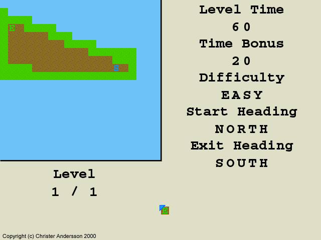 Bait (Windows) screenshot: The game also includes a simple level editor.
