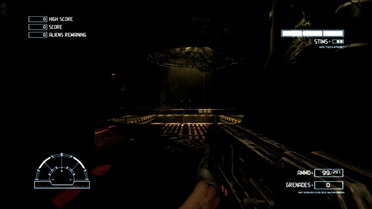 Aliens vs Predator (Hunter Edition) (Xbox 360) screenshot: Inside the "Hive" survivor map.