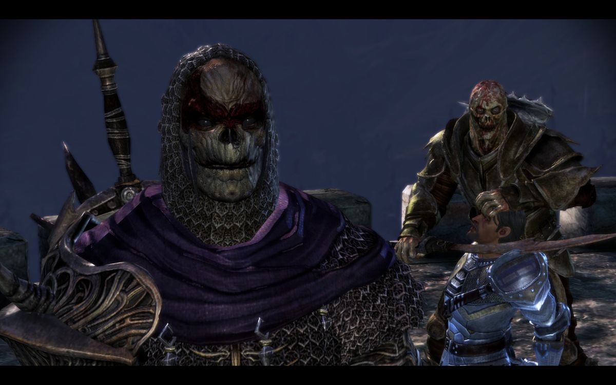 Dragon Age: Origins - Awakening (Windows) screenshot: That's one of the new Dark-Spawn-breed - he can talk!