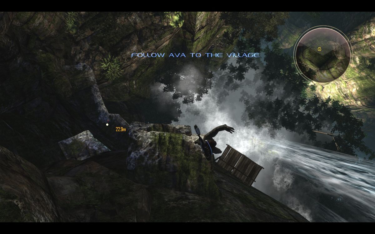 Dark Void (Windows) screenshot: Am I jumping down, or climbing up? I won't tell you...