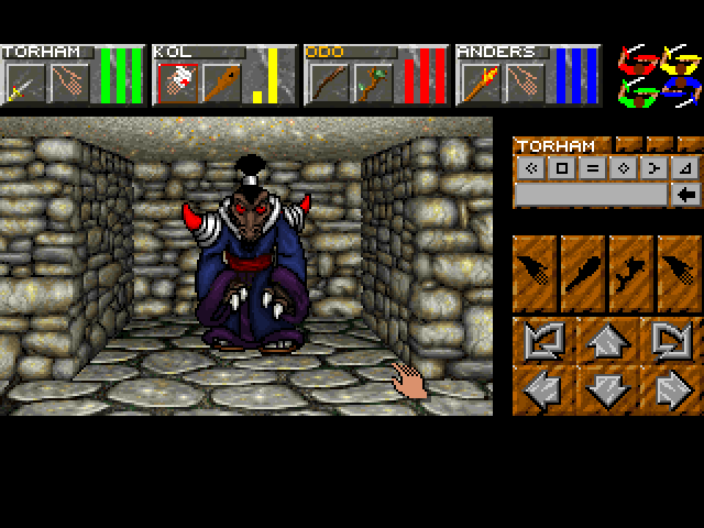 Return to Chaos (Windows) screenshot: Dungeon Master II - Shop guard