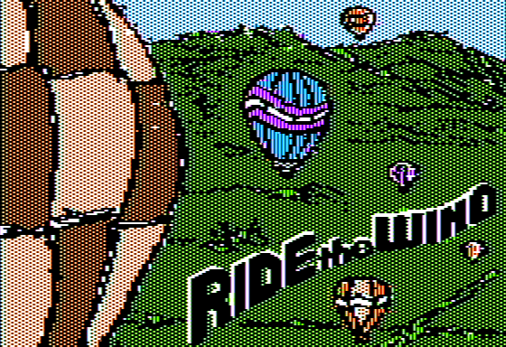 Microzine #2 (Apple II) screenshot: Ride the Wind - Title