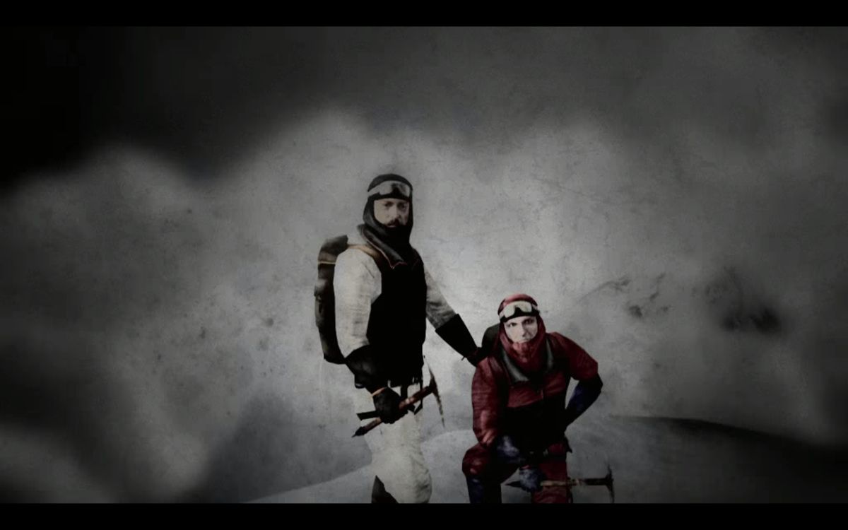 Cursed Mountain (Windows) screenshot: Back when they were still buddies.