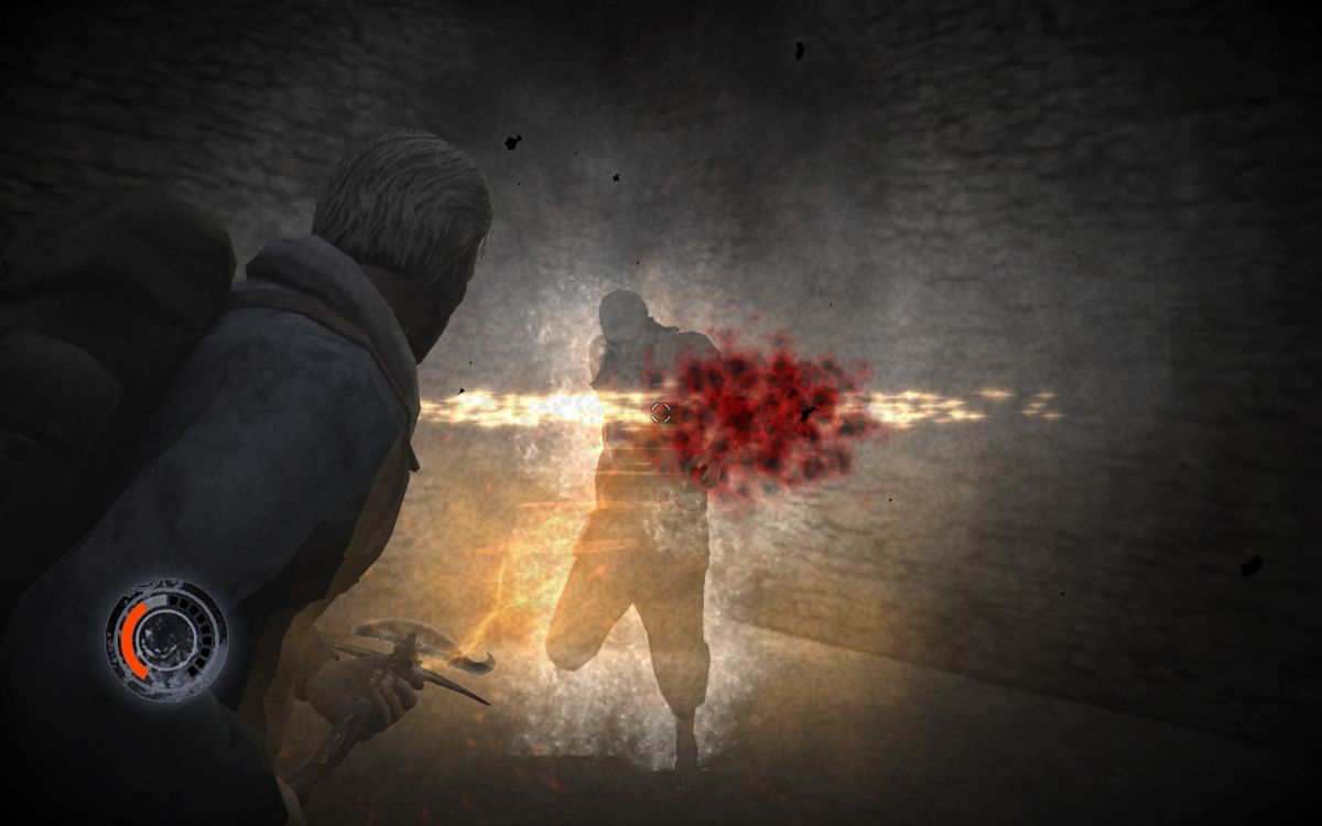 Cursed Mountain (Windows) screenshot: Ghosts bleed just like real people.