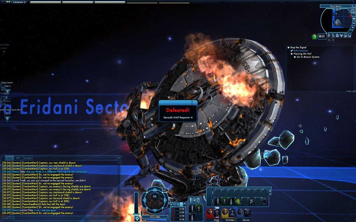 Star Trek Online (Windows) screenshot: Well, at least the damage model is decent.