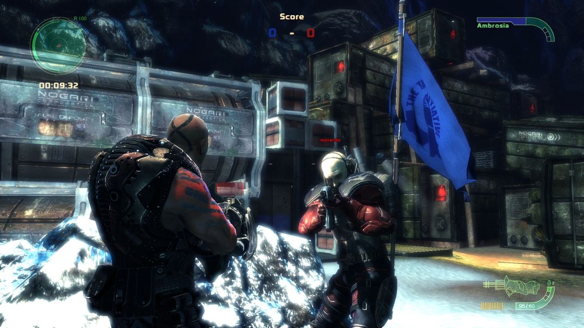 The Scourge Project: Episodes 1 and 2 (Windows) screenshot: Enemy with our flag! Time to take revenge!